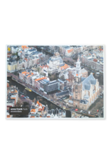 Poster aerial photo Anne Frank House