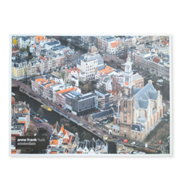 Poster aerial photo Anne Frank House