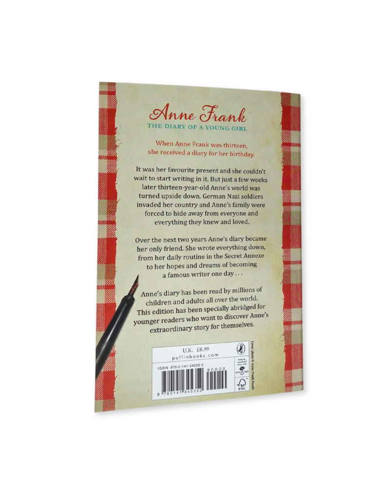 Abridged version of the diary of Anne Frank