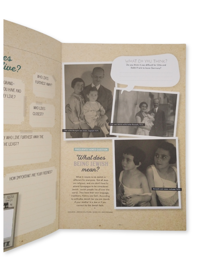 The world of Anne Frank: Activity-book (3 Sprachen)