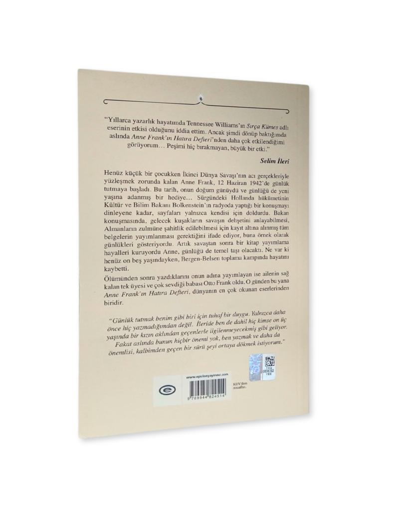 Anne Frank'in Hâtira Defteri (Turkish)