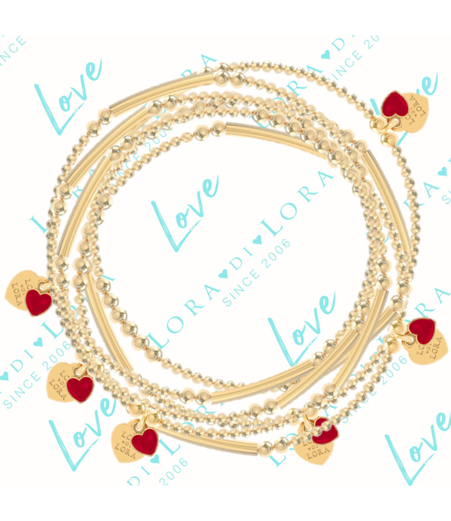 Bracelet Candy-Scarlet Red