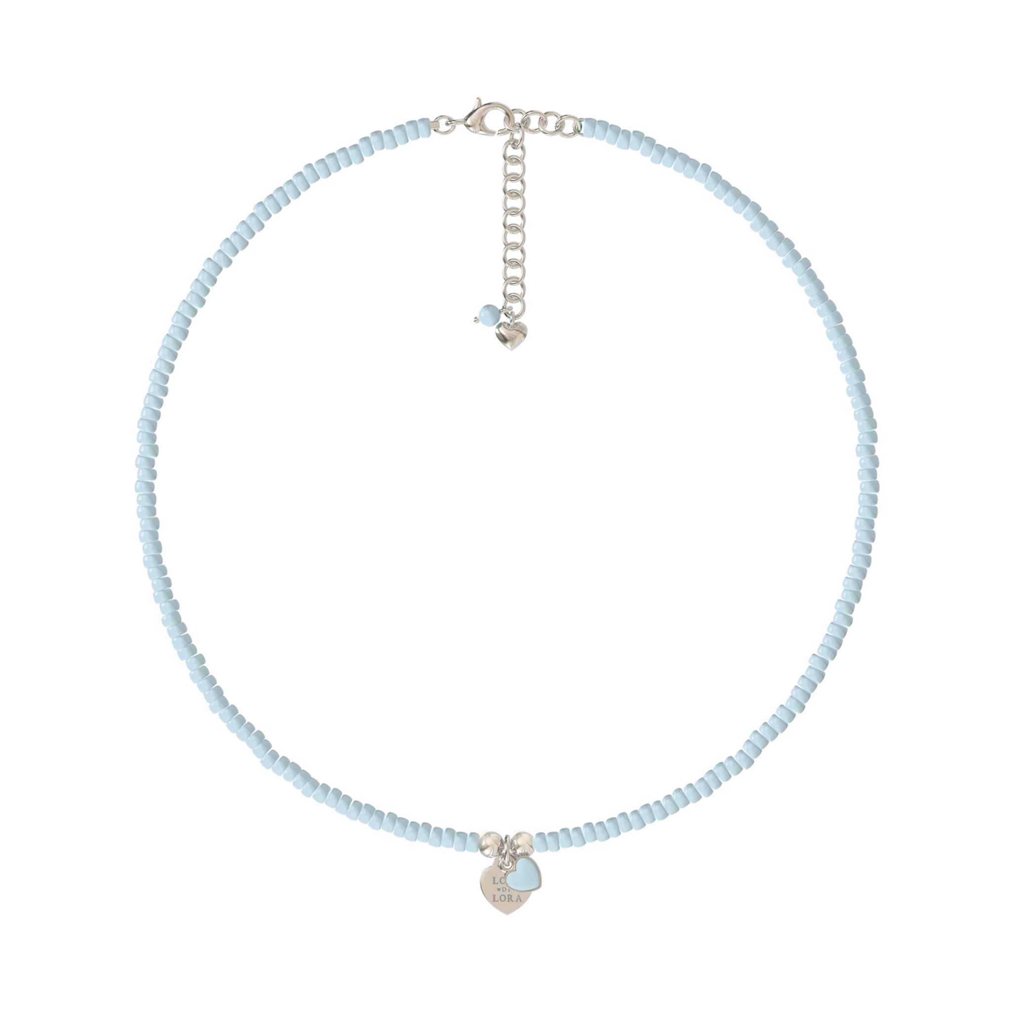 Light Blue Plum Blossom Necklace - Giampouras Collections