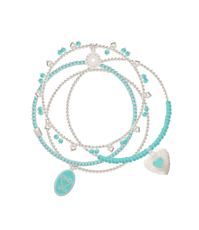 Armband Set 4-Caribbean Turquoise