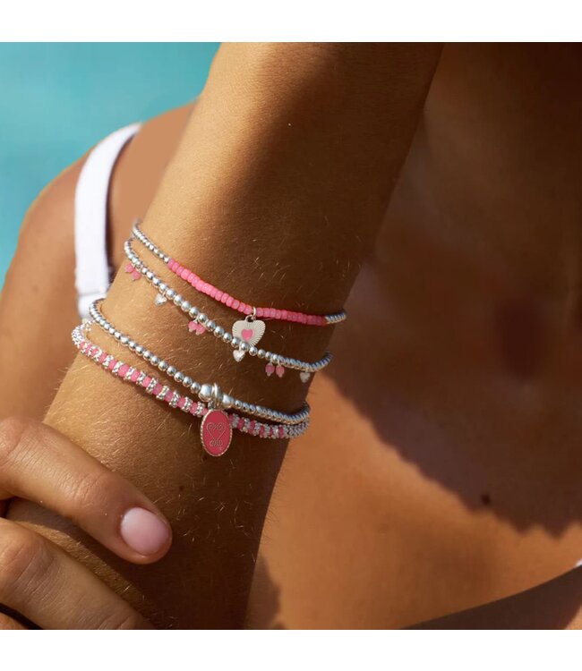 Bracelet Set 4-Bubblegum Pink