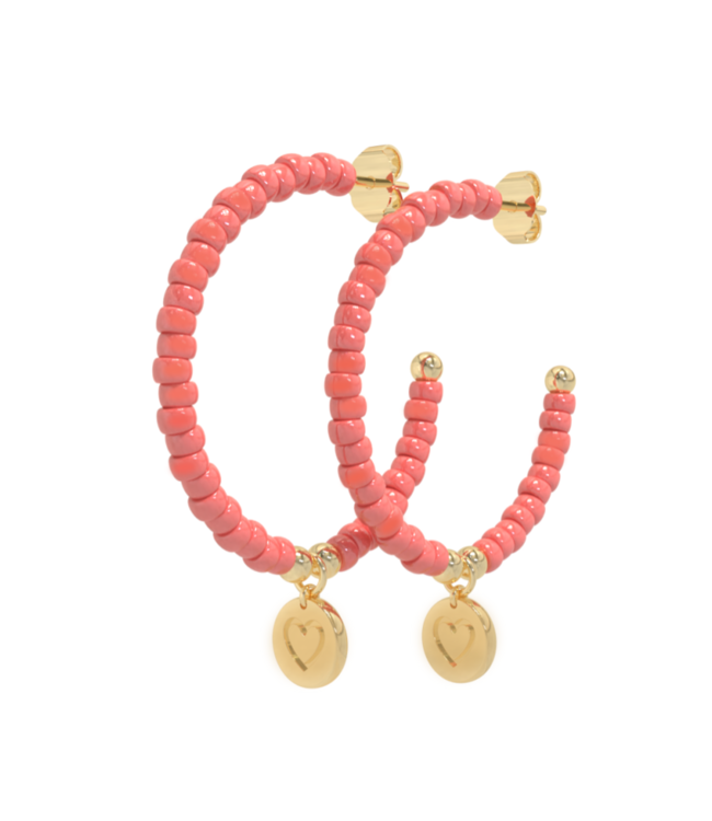 Earring Cookie-Living Coral