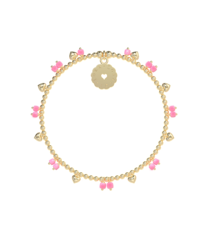 Bracelet Set 4-Bubblegum Pink