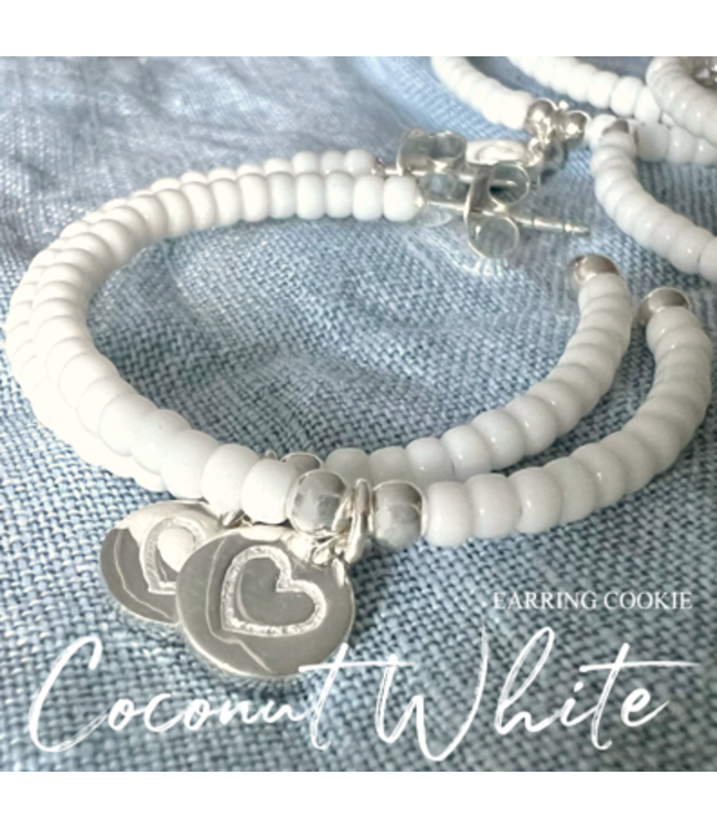 Oorbellen Cookie-Coconut White