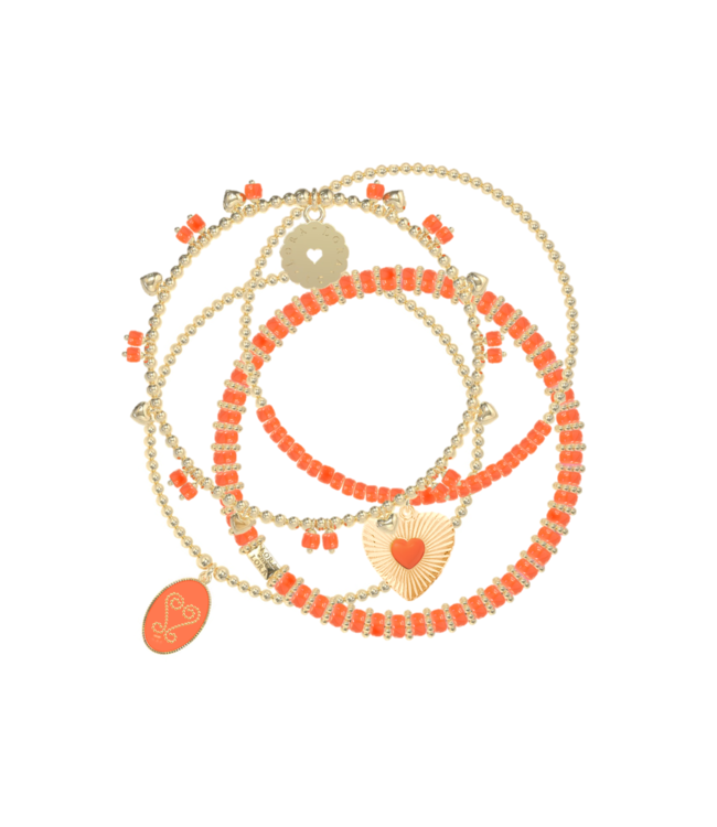 Armband Set 4-Dutch Orange