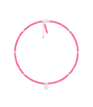 Enkelbandje Sand-Bubblegum Pink