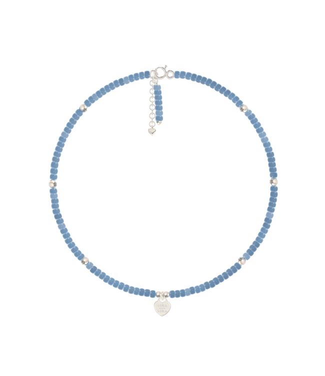 Enkelbandje Sand-Denim Blue