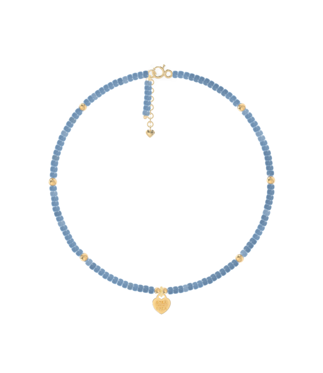 Enkelbandje Sand-Denim Blue