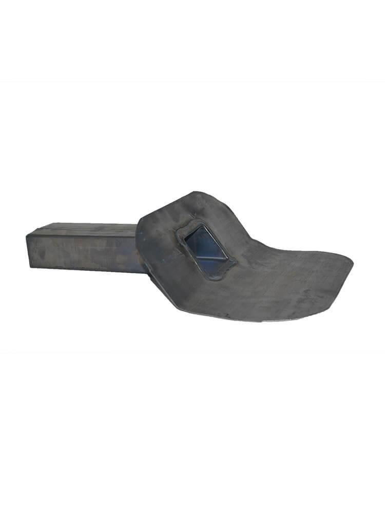 Loden kiezelbak 60 x 80 mm 45°, Lang model 450 mm