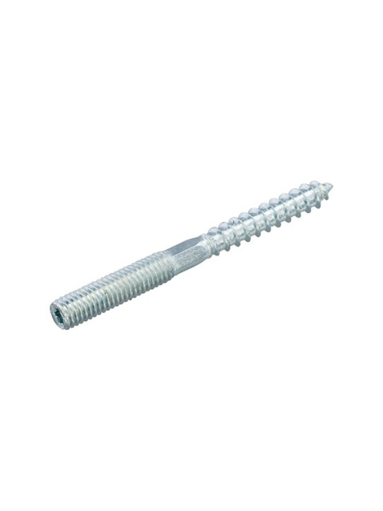 Scharnier beugel met moer (M8 en M10) verzinkt- dia. 80mm incl. stokeind