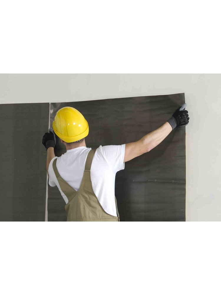 X-Ready Zelfklevend Loodbehang 2 mm, t.b.v. geluids- en stralingsisolatie. 600 x 2600 x 2 mm