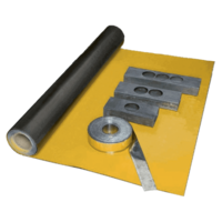 X-Ready Zelfklevend Loodbehang 2 mm, t.b.v. geluids- en stralingsisolatie. 600 x 2600 x 2 mm