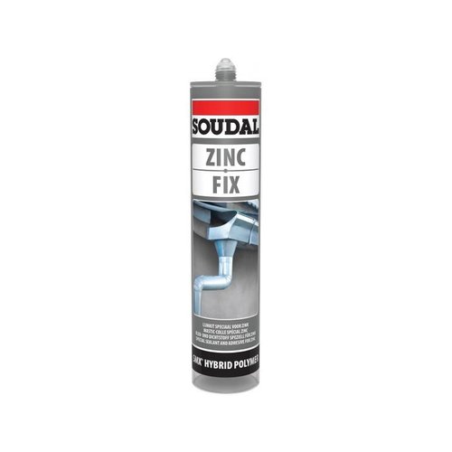 Dak en Lood Soudal Zinc Fix polymeerkit, 290 ml Dak en Lood Soudal Zinc Fix polymeerkit, 290 ml