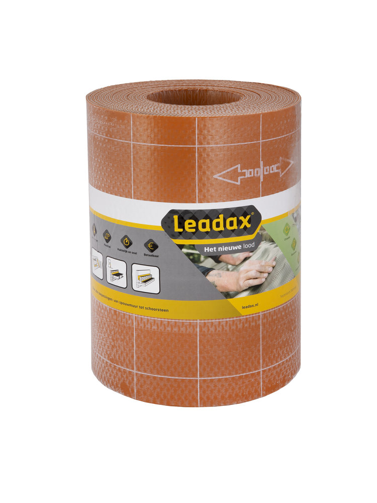 Leadax Loodvervanger - 40 cm x 6 meter - Terracotta Rood