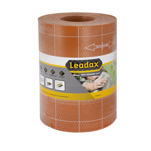 Leadax loodvervanger Leadax Loodvervanger - 33 cm x 6 meter - Terracotta Rood