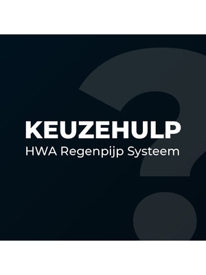 Prefa Keuzehulp-Regenpijp Systeem - Zwart Aluminium