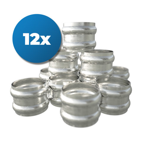 Bundel 12 Stuks | Zinken Dubbele Wrong | Ø80 mm Bundel 12 Stuks | Zinken Dubbele Wrong | Ø80 mm