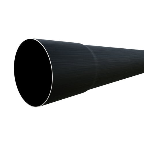 Prefa Zwart Aluminium Regenpijp | HWA buis Ø80 mm -3 meter