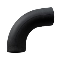 Zwart Aluminium Bocht 80 mm - 85°