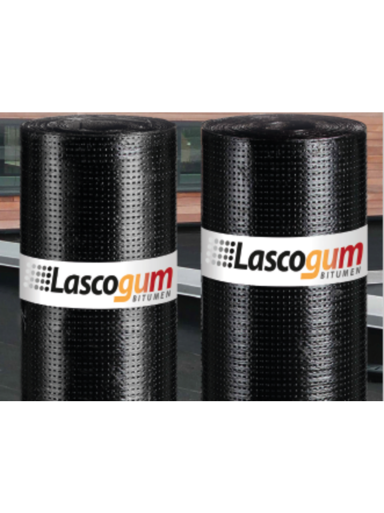 Lascogum Leislag Donker Grijs - 470K24 - APP 5 meter bitumen brandrol