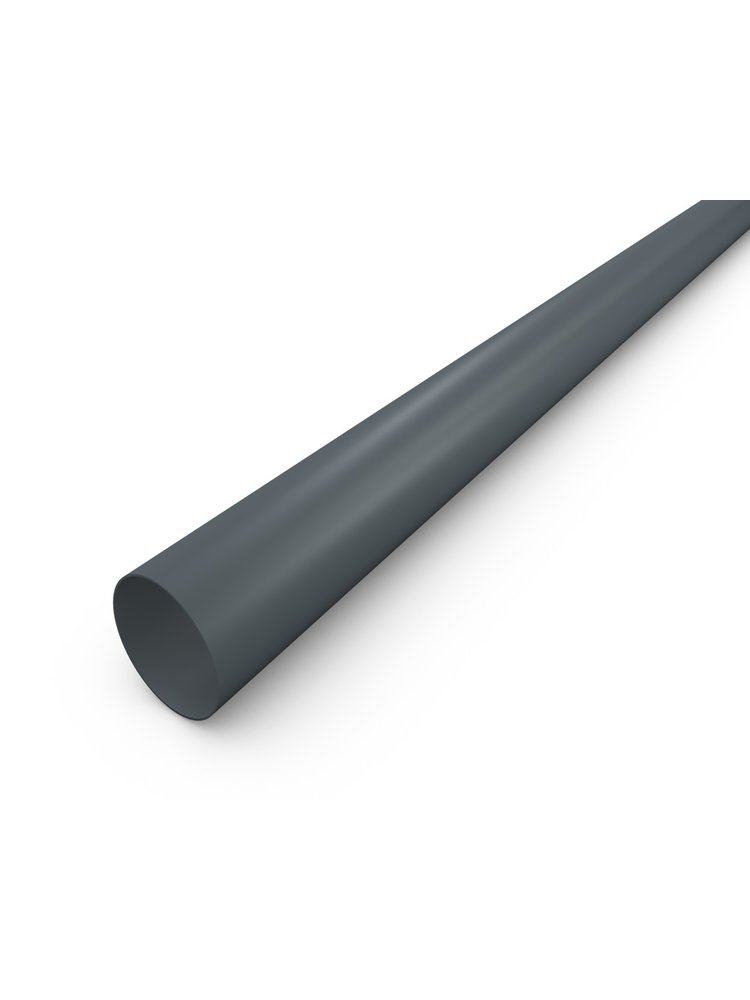 Antraciet Aluminium Regenpijp | HWA buis Ø80 mm - 3 meter - RAL7016