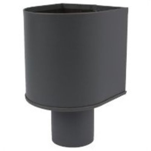 Prefa Antraciet Aluminium Vergaarbak mini Ø80 mm - model: Mini Prefa Antraciet Aluminium Vergaarbak mini Ø80 mm - model: Mini