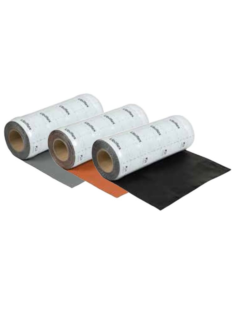 Ubiflex Finio zelfklevend Loodvervanger  250mm x 5m rood