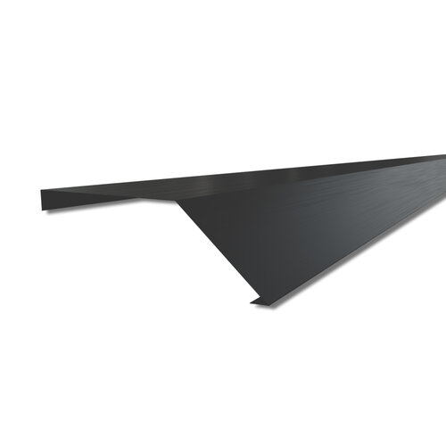 Dak en Lood Zwart Aluminium Afdekkap 80/20 Zonder Kraal | RAL9005 Dak en Lood Zwart Aluminium Afdekkap 80/20 Zonder Kraal | RAL9005