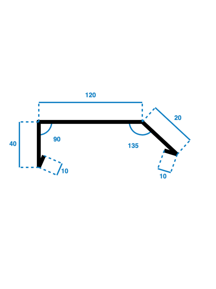 Zwart Aluminium Deklijst Zonder Kraal | RAL9005