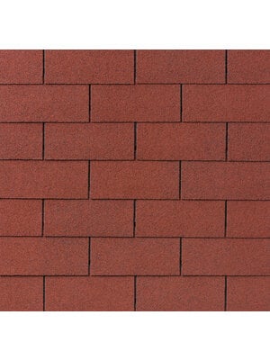 Bitumen Dakshingles - Superglass (10) Steenrood 2 m²