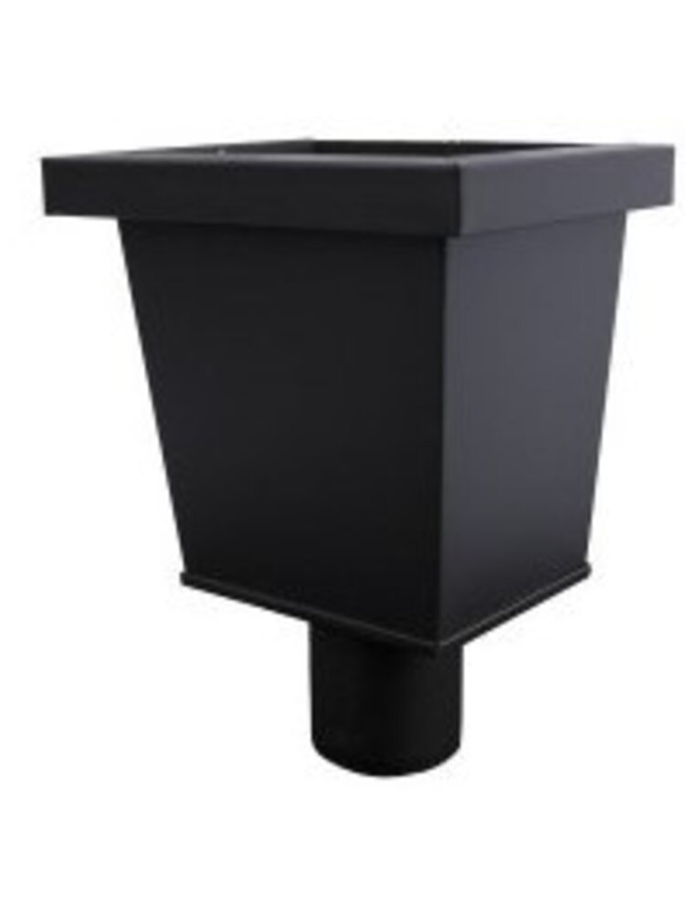 Zwart Verzinkt Stalen Vergaarbak junior Ø80 mm