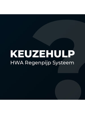 Keuzehulp-Regenpijp Systeem - Zwart Zink