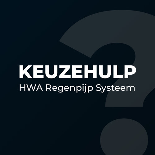 Keuzehulp-Regenpijp Systeem - Zwart Zink