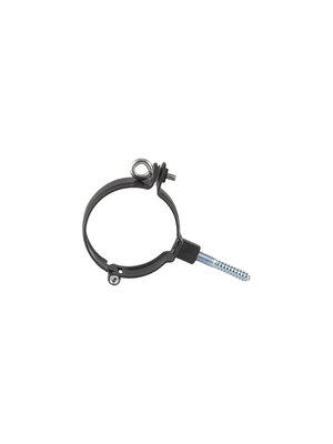 Zwarte Regenpijp Beugel - Moer M8/M10 - Ø80/82 mm met stokeind