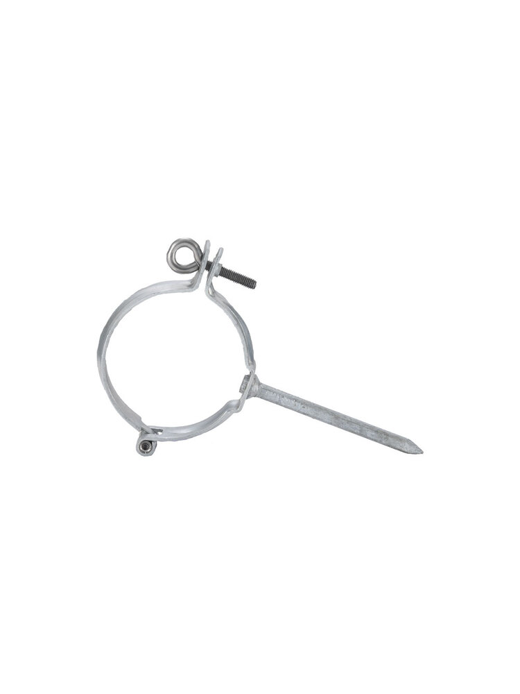 Verzinkte Regenpijp Beugel met Pen  rond 82mm