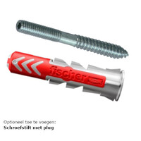 Schroefstift met plug M8 - diverse lengtes