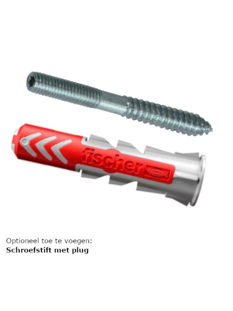 Schroefstift met plug M8 - diverse lengtes
