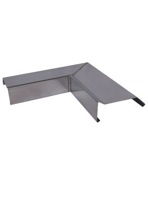 Blank Zink Binnenhoek zonder kraal | 90 graden  | Kliksysteem