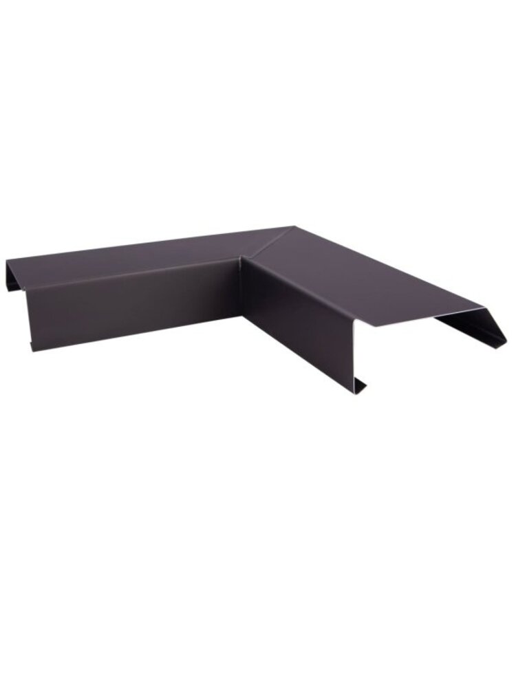 Zwart Zinken Binnenhoek zonder kraal | 90 graden  | Kliksysteem