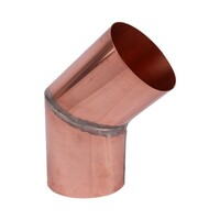 Koperen verstekbocht 45 graden