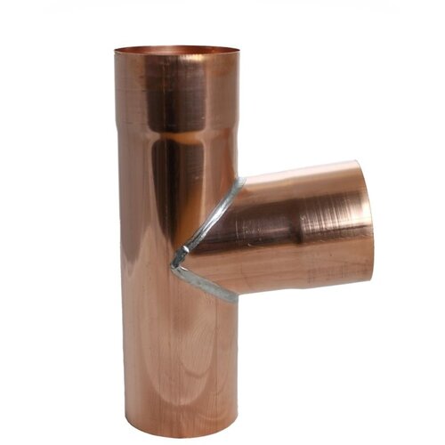 Koperen HWA T-stuk 85 graden 80x80x80mm Koperen HWA T-stuk 85 graden 80x80x80mm