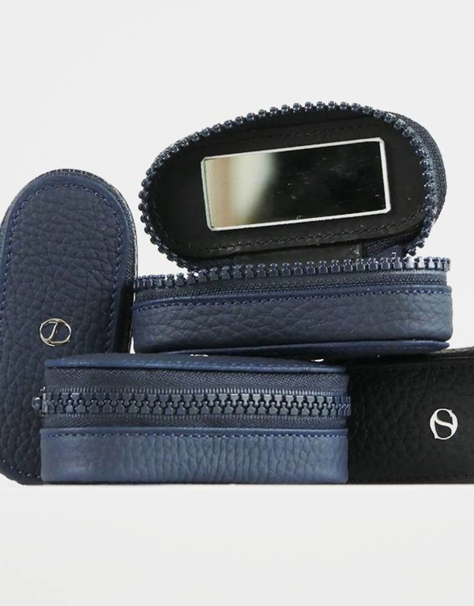 Lipstick holder, Black leather. Stories Official