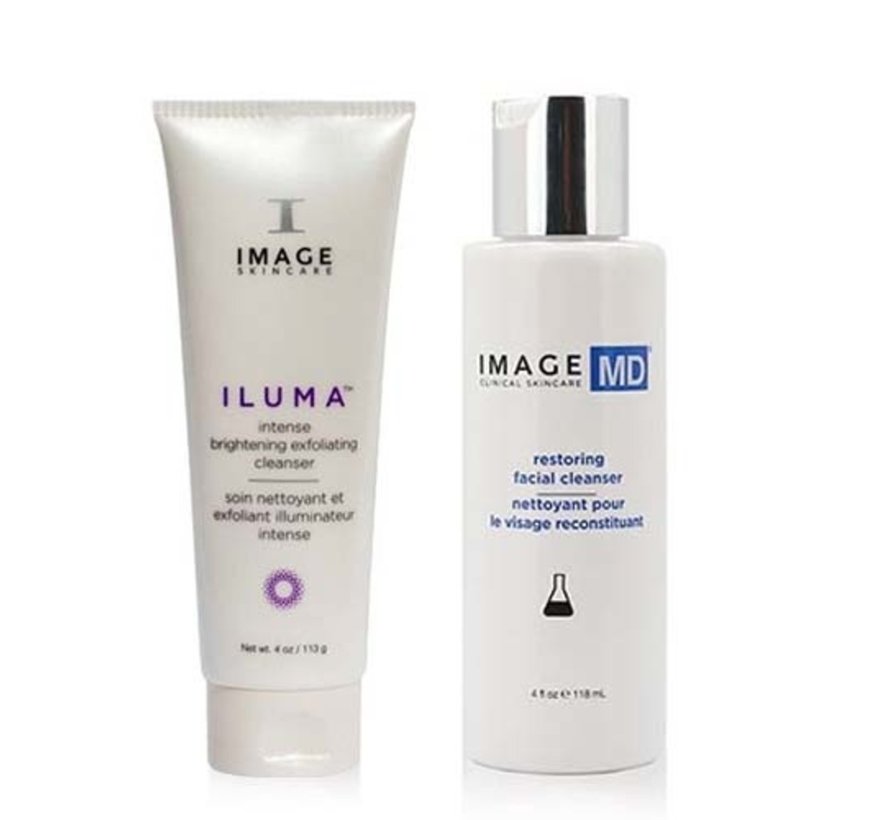 Double Cleanse: Iluma + IMAGE MD