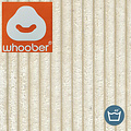 Whoober Whoober ronde zitzak "Ibiza" L ribcord  crème - Wasbaar - Zacht en comfortabel