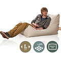 Whoober Whoober loungestoel zitzak "Bali" outdoor beige - Wasbaar - Geschikt voor buiten