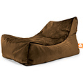 Whoober Whoober loungestoel zitzak "Bali" velvet taupe - zacht en comfortabel - Wasbaar